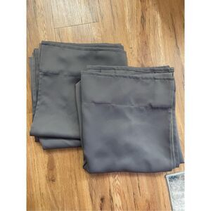 Gray Window Blackout Curtain Set